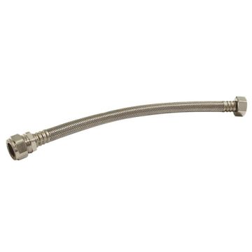 Flexible Tap Connector Compression x Swivel 15mm x 1/2" 300mm