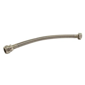 Flexible Tap Connector Compression x Swivel 15mm x 3/4" x 300mm