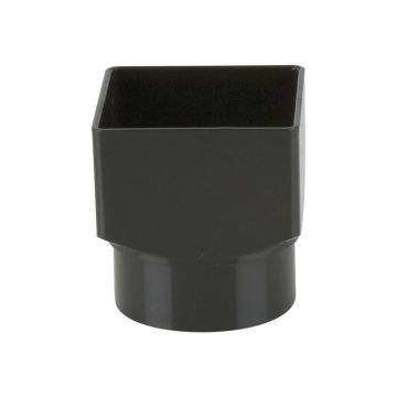 Brett 65mm Square To Round Adapt Black