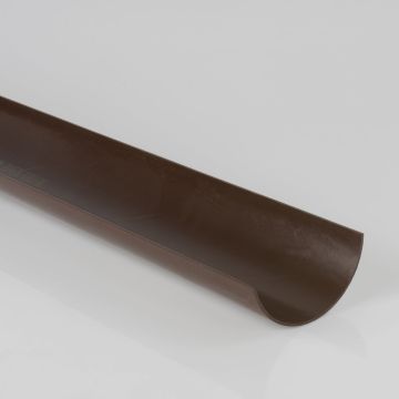 Brett 112mm Round 4Mtr Gutter Brown