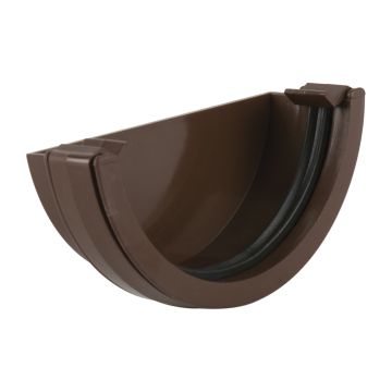 Brett 112mm Round Ext Brown Stopend