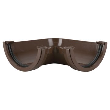 Brett 112mm Round 90 Gutter Angle Brown