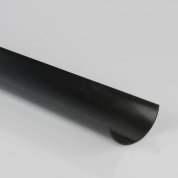 Brett 112mm Round 2Mtr Gutter Black 