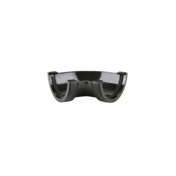 Brett 112mm Round Fab Gutt Angle Black