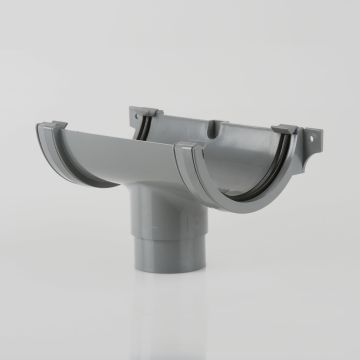 Brett 112mm Round Run Outlet Grey 