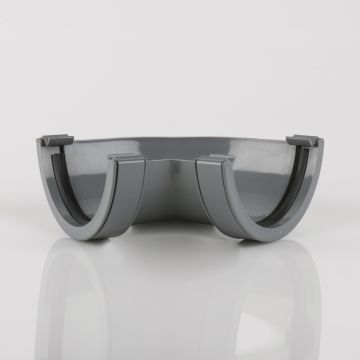 Brett 112mm Round Gutt Angle Grey