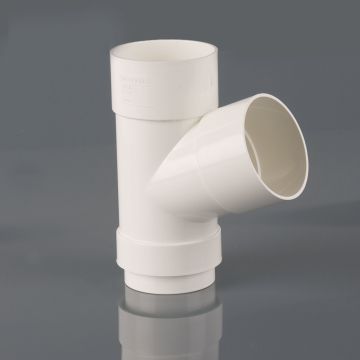 Brett 68mm Downpipe 112.5 Branch White