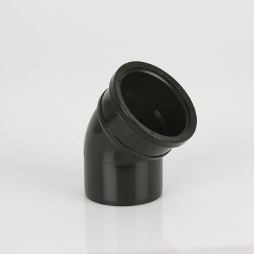 Brett 110mm Pushfit Soil Black 135 Ss Bend 