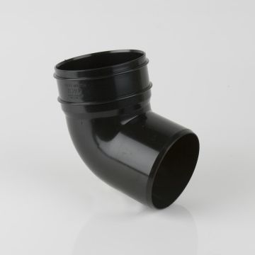 Brett 110mm Pushfit Soil Black 112.5 Deg Ss Bottom O/Set Bend 