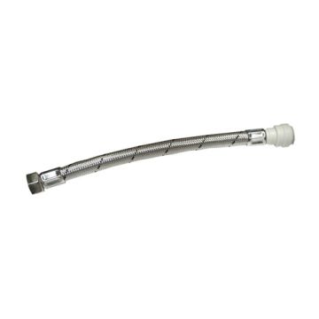 Flexible Tap Connector (WRAS) Push Fit x Swivel 15mm x 1/2" x 300mm 