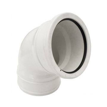 Brett 110mm Pushfit 112.5 O/Set Bend White