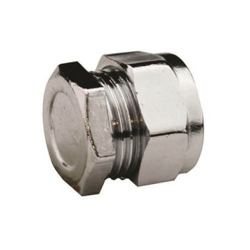 Chrome Comp Stop End 15mm 