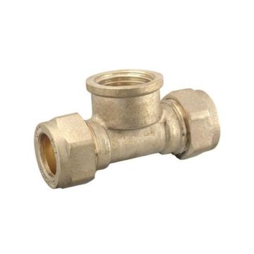 Contract Compression Fitting Tee 22mm 1/2" Fi Branch BCTF22
