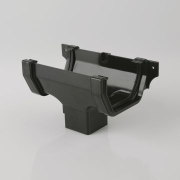 Brett 114mm Square Running Outlet Black