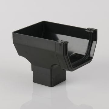 Brett 114mm Square Stopend Outlet Black