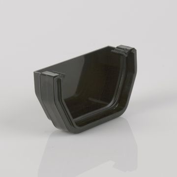 Brett 114mm Square External Stopend Black