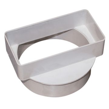 Manrose Short Round to Rectangular Adaptor Male