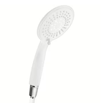 Silver Jet Shower Head White