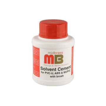 Midbrass Solvent Cement 125ml Pot with Brush