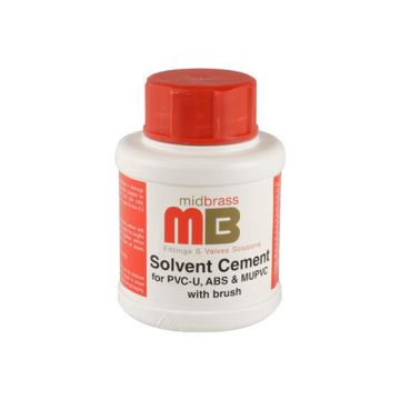 Midbrass Solvent Cement 250ml Pot with Brush