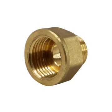 Threaded Brass 3/8 M x 1/2F Straight Connector
