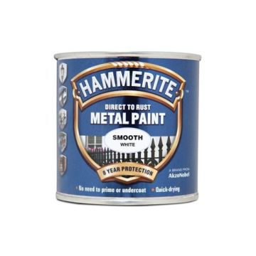 Hammerite Smooth Finish White 250ml 045104 