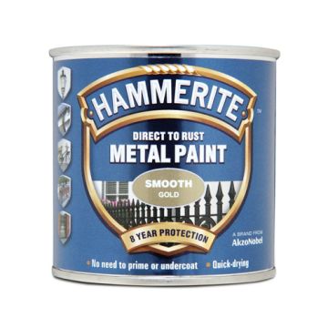 Hammerite Smooth Finish Gold 250ml 113415 
