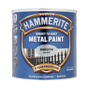 Hammerite Smooth Finish Silver 250ml 175950 