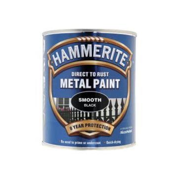 Hammerite Smooth Finish Black 750ml 618348 