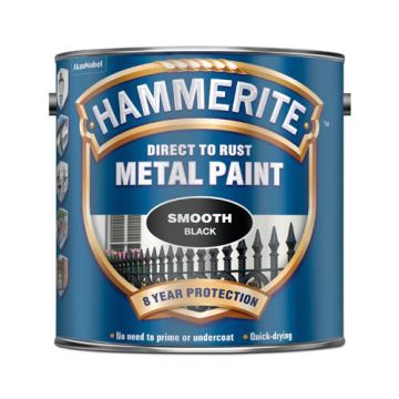 Hammerite Smooth Finish Black 2.5Ltr 158725 