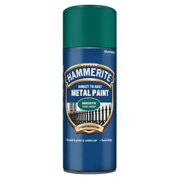 Hammerite Areosol Smooth Finish Dark Green 400ml 210849 