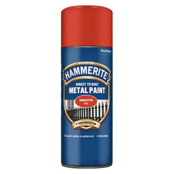 Hammerite Areosol Smooth Finish Red 400ml 045385