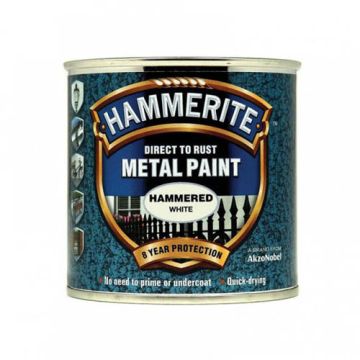 Hammerite Hammered Finish White 250ml 465872 