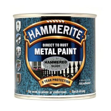 Hammerite Hammered Finish Silver 250ml 044735