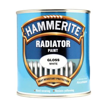 Hammerite Radiator Enamel Gloss White 500ml 167221