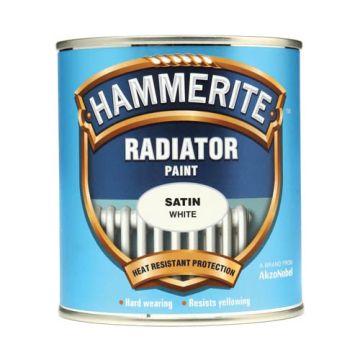Hammerite Radiator Enamel Satin White 500ml 162529