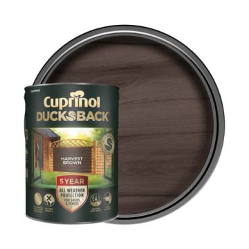 Cuprinol 5 Year Ducksback Harvest Brown 5Ltr 