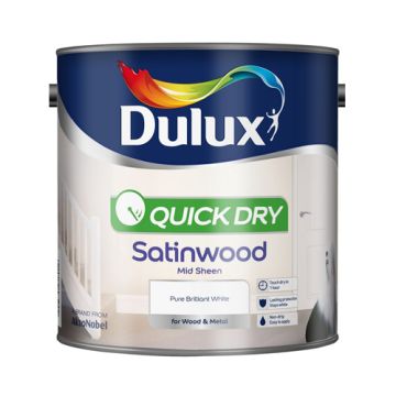 Dulux Retail Quick Drying Satinwood PBW 2.5Ltr