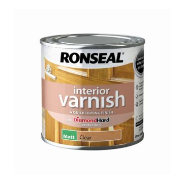 Ronseal Quick Drying Matt Varnish Clear 250ml