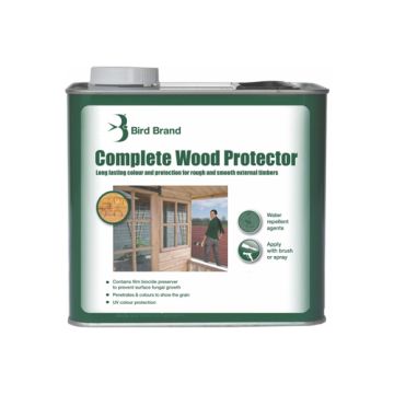 Bird Brand 1Ltr Clear Complete Wood Preserver