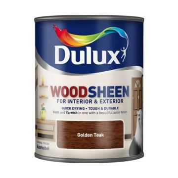 Dulux Interior & Exterior Woodsheen 750ml Golden Teak 614578 