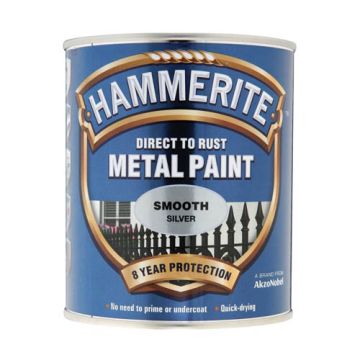 Hammerite Smooth Finish Silver 750ml 618397 