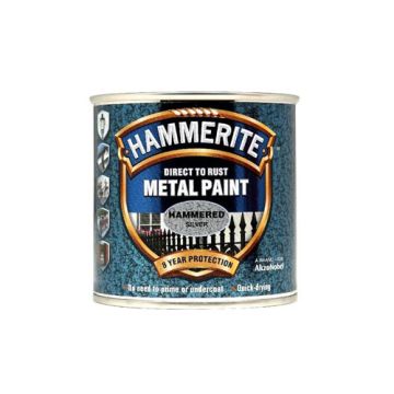 Hammerite Hammered Finish Silver 750ml 618488 
