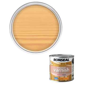 Ronseal Diamond Hard Interior Varnish Satin Antique Pine 250ml 
