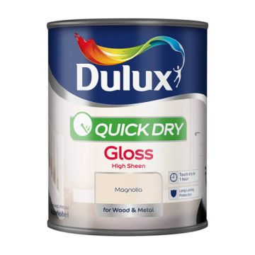 Dulux Retail Quick Drying Gloss Magnolia 750ml