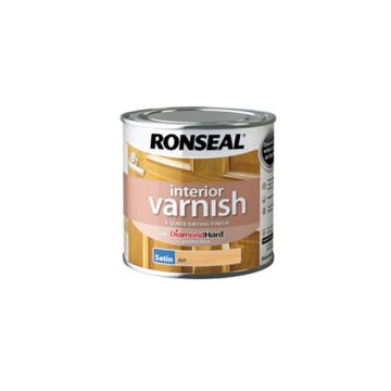Ronseal Diamond Hard Interior Varnish Satin Ash 250ml