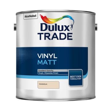 Dulux Trade Vinyl Matt Magnolia 2.5Ltr 