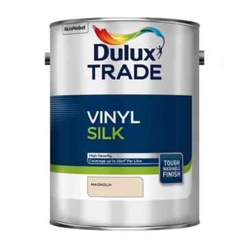 Dulux Trade Vinyl Silk Magnolia 5Ltr 