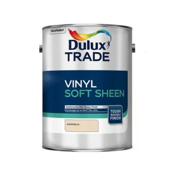 Dulux Trade Vinyl Soft Sheen Magnolia 5Ltr