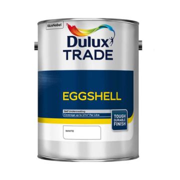 Dulux Trade Eggshell White 5Ltr 